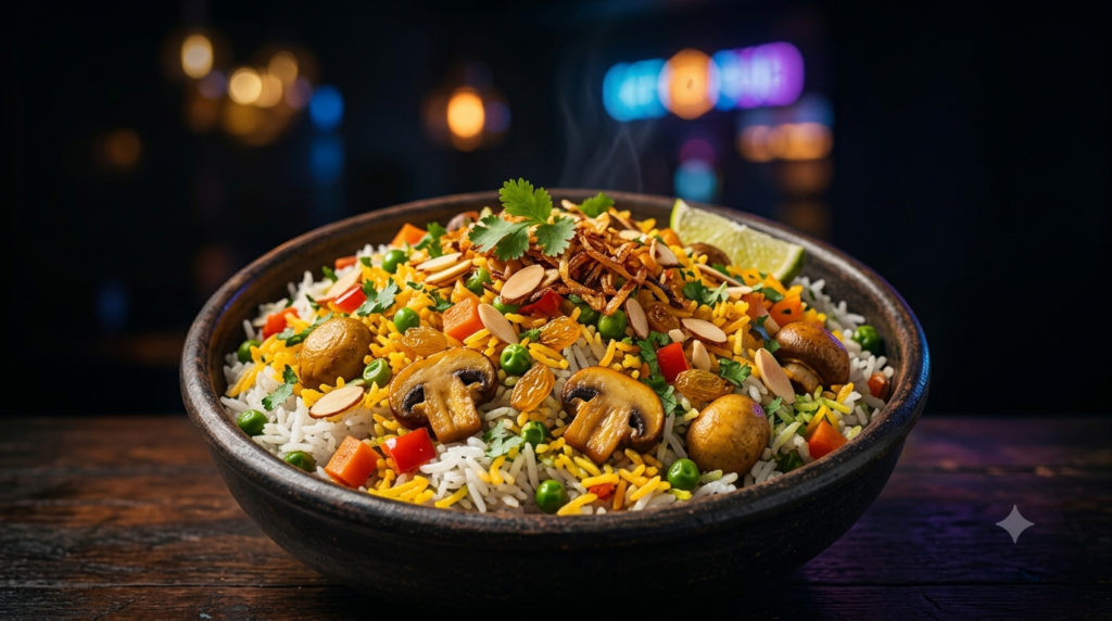 Mushroom Pilau Rice