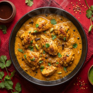 Pollo salsa curry