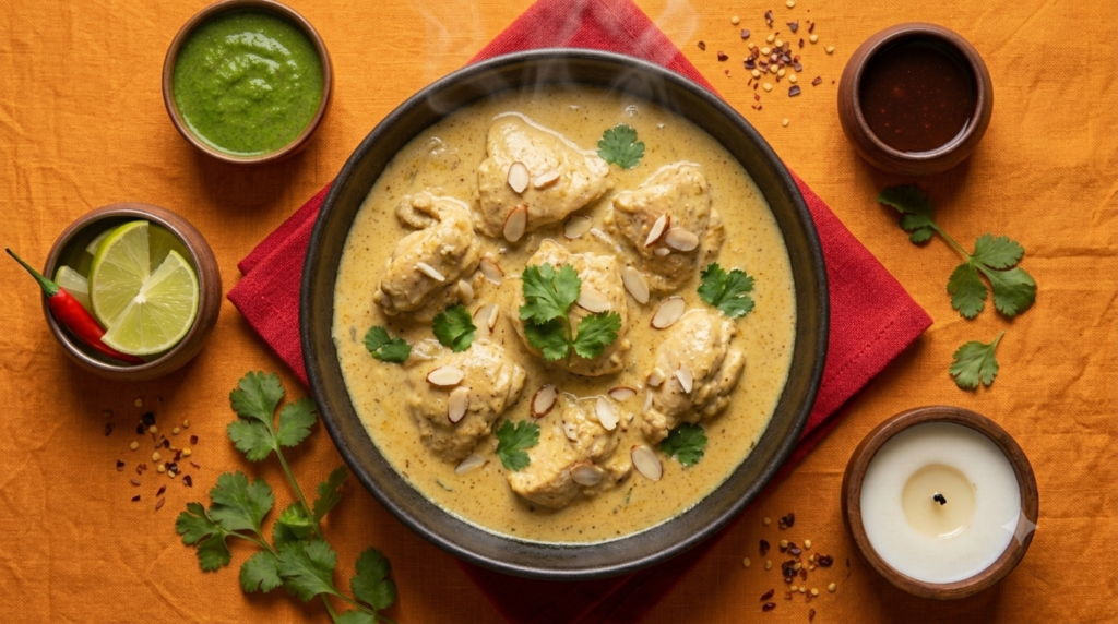 Pollo salsa korma