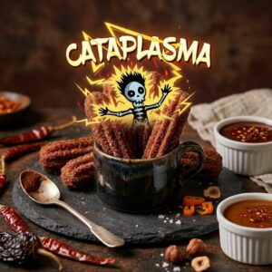 Churros con chocolate picante